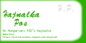 hajnalka pos business card